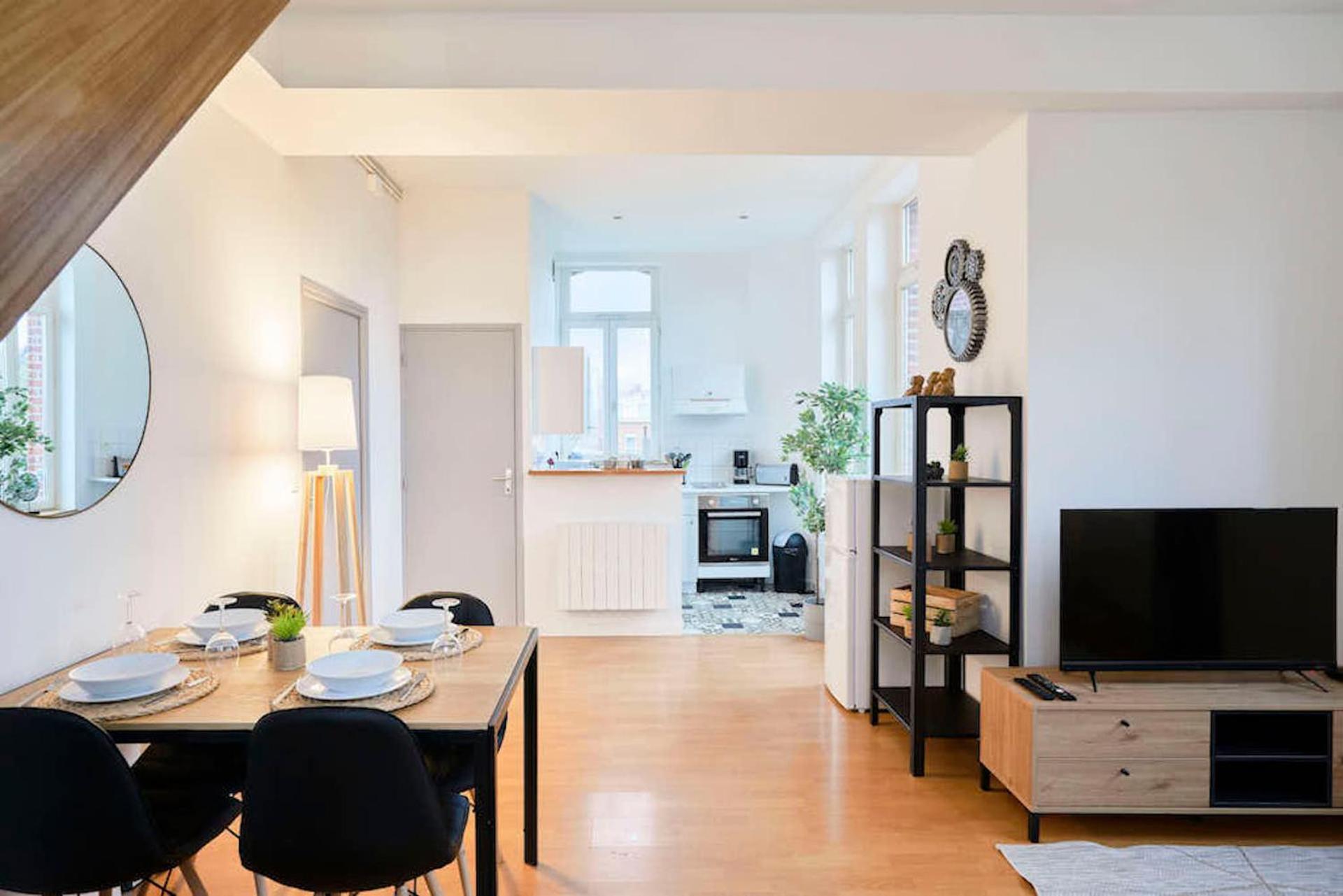 Locationstourcoing - Le Duplex Apartamento Exterior foto